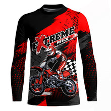 Load image into Gallery viewer, Red Motocross Jersey Men Kid UPF30+ Custom Dirt Bike Shirt Extreme MX Off-Road Jersey Motorcycle XM26