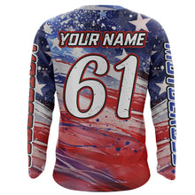 Load image into Gallery viewer, American Flag Racing Jersey UPF30+ Motocross Dirt Bike Shirt Youth Men Kid Women Patriotic XM99