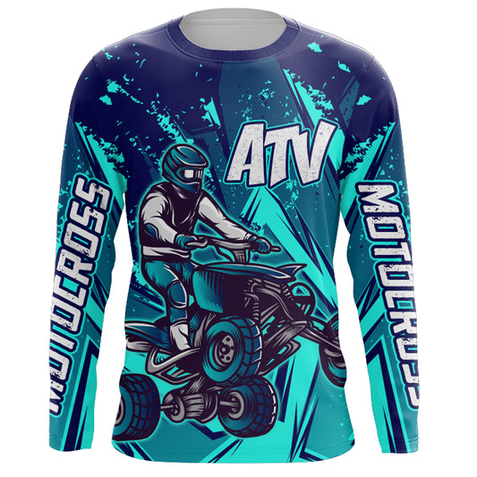ATV Motocross Jersey Men Kid Women UPF30+ Quad Bike Shirt Off-Road ATV Racing Jersey MX07
