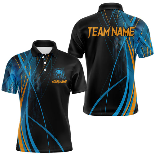 Custom Blue and Black Golf Polo Shirt for Men Women Golf Shirts Team Golf Apparel MMG24