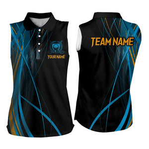 Custom Blue and Black Golf Polo Shirt for Men Women Golf Shirts Team Golf Apparel MMG24