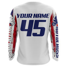 Load image into Gallery viewer, Motocross Racing Jersey UPF30+ American Flag Dirt BIkeJersey Youth MX Riding Motorcycle Shirt XM111