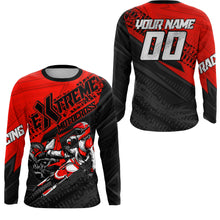 Load image into Gallery viewer, Red Motocross Racing Jersey Upf30+ Kid Men Women Dirt Bike Shirt Off-road Jersey XM285