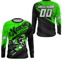 Load image into Gallery viewer, Green Motocross Racing Jersey Upf30+ Kid Men Women Dirt Bike Shirt Off-road Jersey XM285
