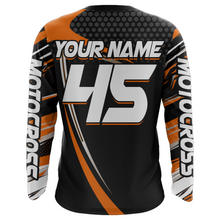 Load image into Gallery viewer, Motocross Racing Jersey Orange Upf30+ MX Racing Dirt Bike Jersey Kid Men Motorcycle XM173