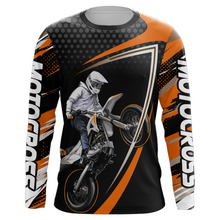 Load image into Gallery viewer, Motocross Racing Jersey Orange Upf30+ MX Racing Dirt Bike Jersey Kid Men Motorcycle XM173