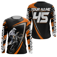 Load image into Gallery viewer, Motocross Racing Jersey Orange Upf30+ MX Racing Dirt Bike Jersey Kid Men Motorcycle XM173