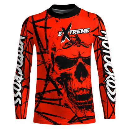Motocross Racing Jersey Red Upf30+ Dirt Bike Shirt MX Off-Road Motorcycle Shirt XM291
