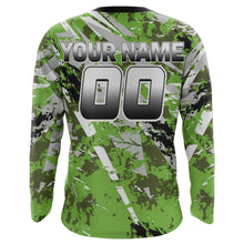 Load image into Gallery viewer, Motocross Racing Jersey Camo Green UPF30+ Custom Dirt Bike Shirt Men Women Kid Off-Road Jersey XM65