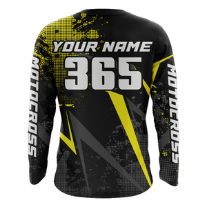 Motocross Racing Jersey Men Women Kid Upf30+ Dirt Bike Shirt Youth Adult Off-Road Yellow XM275