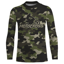 Load image into Gallery viewer, Camo Racing Jersey UPF30+ Motocross Shirt Off-road Dirt Bike Jersey Youth Men Jersey XM183