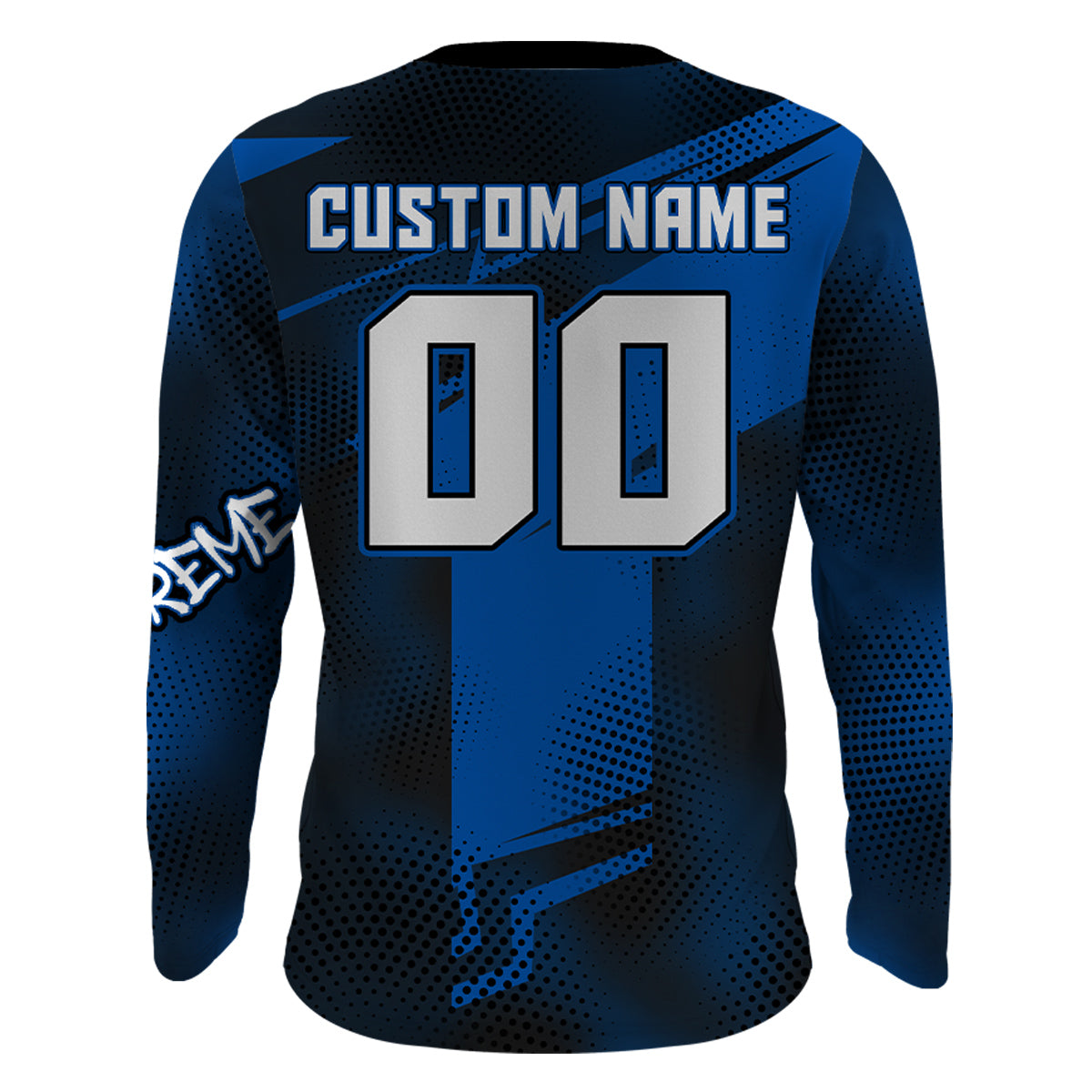 ATV Motocross Jersey Blue Upf30+ Quad Bike ATV Racing Jersey Men Women Kid ATV Shirt MX44