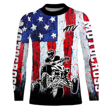 Load image into Gallery viewer, Custom ATV Racing Jersey Motocross American Flag Upf30+ ATV Quad Bike Shirt Men Kid MX45