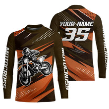 Load image into Gallery viewer, Orange Motocross Racing Jersey Men Women Kid Upf30+ Dirt Bike Shirt Youth Racing Jersey DNT84