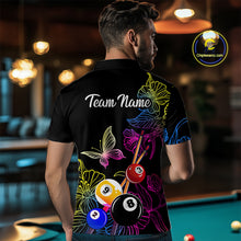 Load image into Gallery viewer, Custom Butterfiles Ball Billiard Shirts for Men Billiard Team Jerseys Polo &amp; 1/4 Zip Shirts NNT51