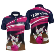 Load image into Gallery viewer, Custom Pink Bowling Jersey Bowling Team Shirts For Men Bowling League Polo &amp; 1/4 Zip HNT163