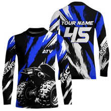 Load image into Gallery viewer, Custom Blue ATV Motocross Jersey Racing Shirts UPF30+ Off-Road Jersey Kid Men Women DNT11