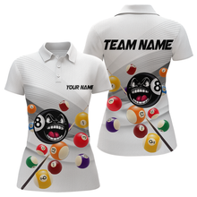 Load image into Gallery viewer, Billiard Jerseys Funny 8 Ball Billiard for Women Team Polo &amp; 1/4 Zip Shirt Billiard Gifts NNT22