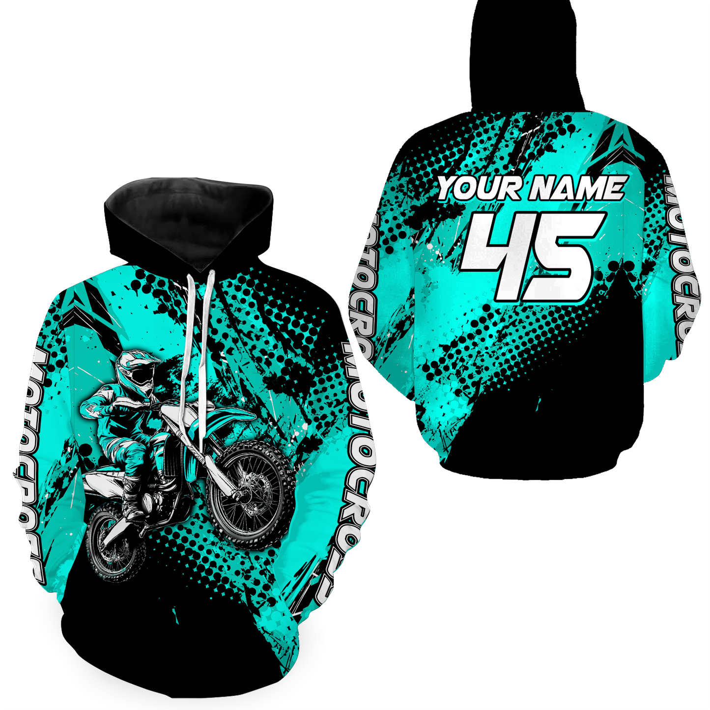Personalized Motocross Hoodie Jersey Dirt Bike Off Road Hoodie Shirt for KId Men Women HOT02