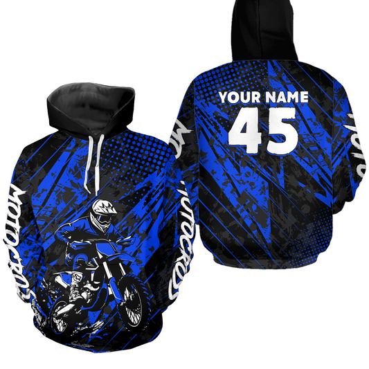 Custom Motocross Hoodie Custom Dirt Bike Hoodie Motocross Sweatshirts for Kid Adult HOT13