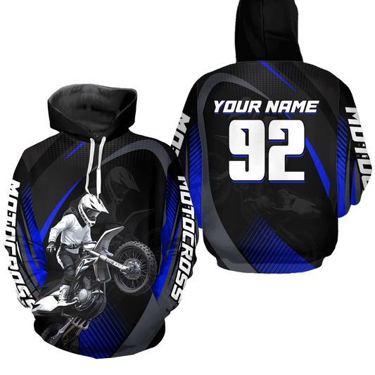 Personalized Youth Racing Hoodie Dirt Bike Motocross Hoodie Shirt for Kid Men Women HOT11