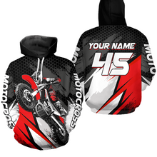 Load image into Gallery viewer, Custom Dirt Bike Hoodie Motocross Hoodie Sweatshirts for Kid Men Women Motorcycle Hoodie HOT15
