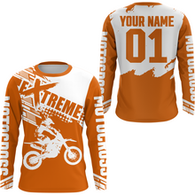 Load image into Gallery viewer, Orange Youth Racing Dirt Bike Shirt for Men Women Motocross Jersey UPF30+ Extreme Off-Road DNT74