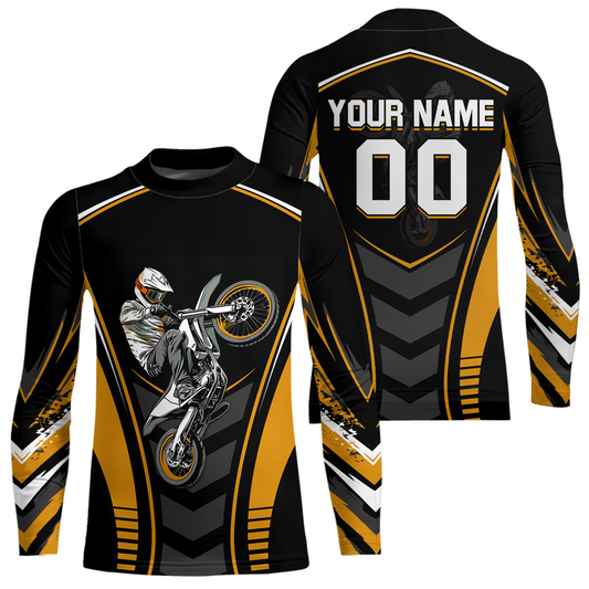 Orange Youth Dirt Bike Jersey MX Off-Road Motocross Shirt Racing Shirt Kid Men Women DNT55