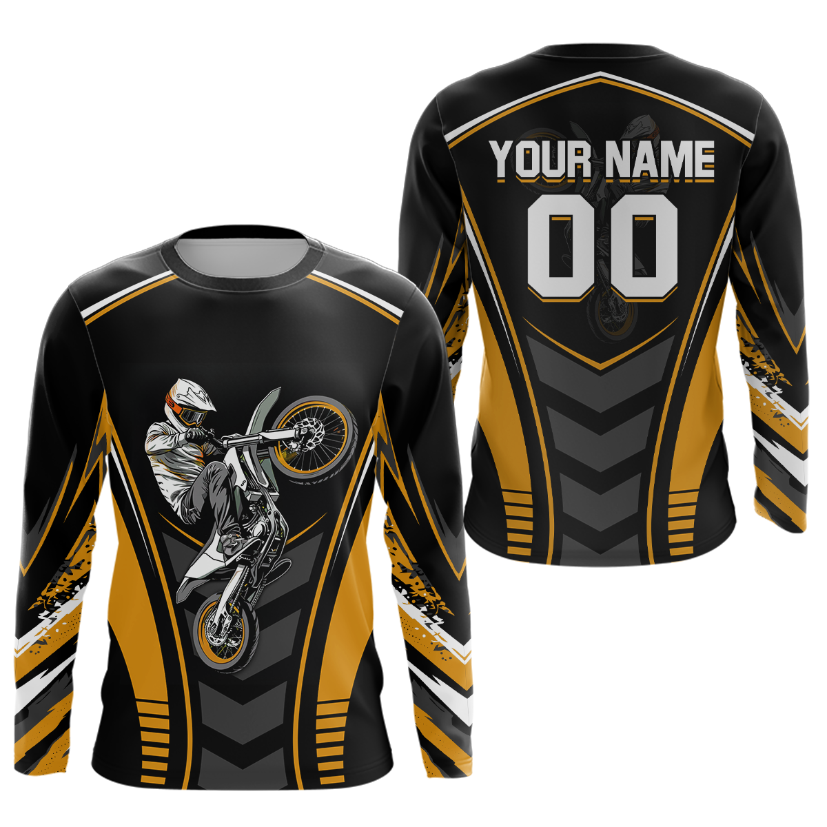 Orange Youth Dirt Bike Jersey MX Off-Road Motocross Shirt Racing Shirt Kid Men Women DNT55