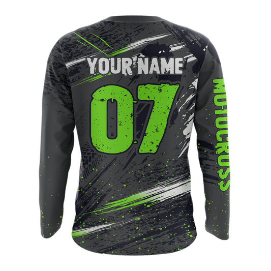 Adult&Kid Custom Dirt Bike Jersey Motocross Jersey Upf30+ Motocross Shirt Racing Jersey| CTP80