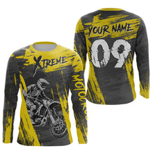 Load image into Gallery viewer, Adult&amp;Kid Yellow Custom Dirt Bike Jersey Extreme Motocross Shirt Mens Women| CTP97