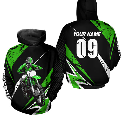 Adult&Kid Custom Motocross Jersey Upf30+ Mens Women Dirt Bike Shirt| CTP97