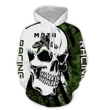 Load image into Gallery viewer, Custom Dirt Bike Hoodie Skull Motocross Hooded Jersey Mens Women Youth Motorcycle Hoodie| CTP40