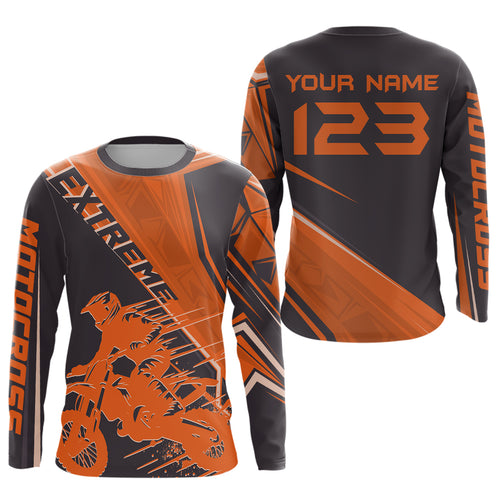 Adult & Kid Custom Extreme Motocross Jersey Dirt Bike Shirt Motorcycle Jersey Team Shirt MX Jersey| CTP107