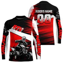 Load image into Gallery viewer, Custom Red ATV Motocross Jersey for Adult Kids Youth Quad Dirt Bike Racing Shirt For Men Women NHN001