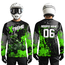 Load image into Gallery viewer, Custom Atv Motocross Shirt Green UPF30+ Extreme Quad Bike Off-Road Jersey Men Kid Mx Riding Shirts NHN010