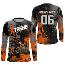 Load image into Gallery viewer, Custom Atv Motocross Shirt Orange UPF30+ Extreme Quad Bike Off-Road Jersey Men Kid Mx Riding Shirts NHN010