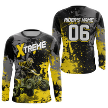 Load image into Gallery viewer, Custom Atv Motocross Shirt Yellow UPF30+ Extreme Quad Bike Off-Road Jersey Men Kid Mx Riding Shirts NHN010