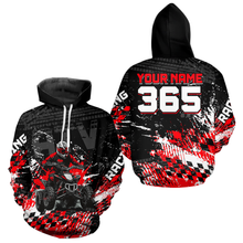 Load image into Gallery viewer, Custom Red Atv Motocross Hoodie Upf30+ Quad Bike Shirt Extreme Racing Adult Youth Off-Road Quad Shirt NHN009