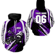 Load image into Gallery viewer, Custom Motocross Jersey Purple Dirt Bike Clothes Upf30+ Mens Women Motorcycle Jersey| CTP59