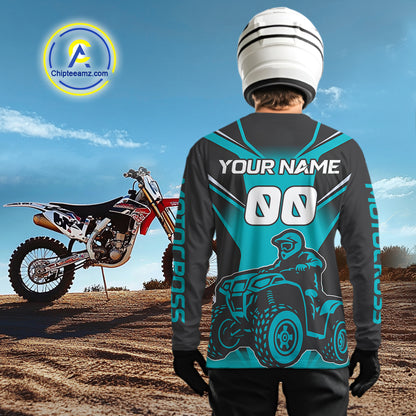 ATV Motocross Racing Jersey Custom ATV Shirts for Kid Women Men ATV Quad Jersey MX132