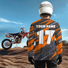Load image into Gallery viewer, Orange Motocross Racing Jersey Dirt Bike Off-road Riding Jersey for Men Kid Women XM361