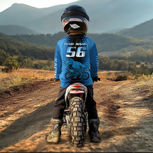 Load image into Gallery viewer, Custom Dinosaur Motocross Jersey Dirt Bike Jersey Men Kid Women Upf30+ Riding Shirt XM355