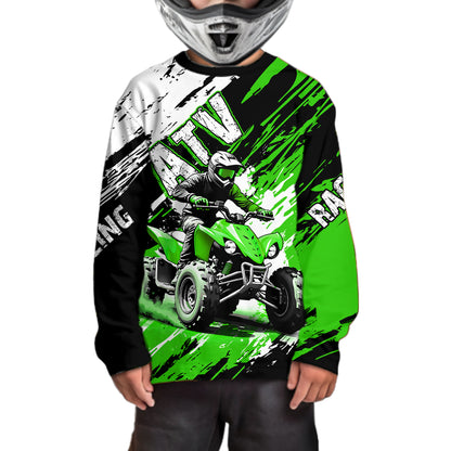 Green Atv Motocross Jersey Custom Off-Road Quad Bike Shirt For Men Women Kid Youth Mx Dirt Bike NHN006