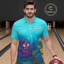 Load image into Gallery viewer, Custom Octopus Bowling Shirt for Team Bowling Jersey for Men Bowling Accessories QZT769