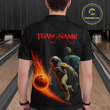 Load image into Gallery viewer, Astronaut Bowling Shirts for Women Men Team Custom Galaxy Bowling Polo and 1/4 Zip MBL171
