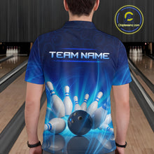 Load image into Gallery viewer, Custom Lightning Bowling Jersey for Men Bowling Team Shirts Bowling Uniform Polo &amp; 1/4 Zip HNT164
