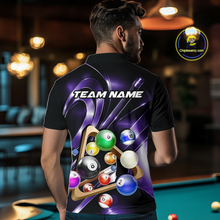 Load image into Gallery viewer, Custom Ball Pool Shirts Purple Billiard Shirt for Men Billiard Team Jersey Billiard League NNT180