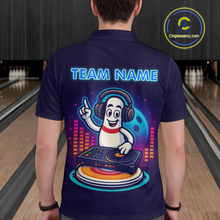 Load image into Gallery viewer, Funny Bowling Pins Music Shirt Custom Neon Bowling Jersey for Men Polo &amp; 1/4 Zip Bowling Gift QZT790