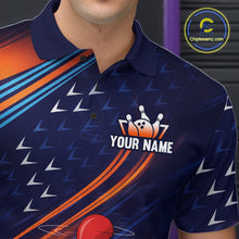 Load image into Gallery viewer, Funny Chicken Polo Bowling Shirt for Men Custom Bowling Jersey 1/4 Zip Bowling Outfit QZT826